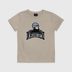 Футболка хлопковая детская Силовики из Детроита, цвет: миндальный