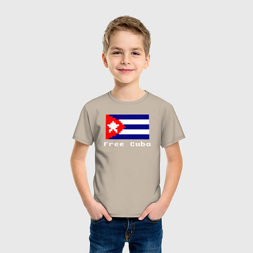 Детская футболка Free Cuba / Миндальный – фото 3