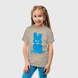 Футболка хлопковая детская Blue bunny, цвет: миндальный — фото 2