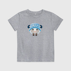 Футболка хлопковая детская Маленькая овечка, цвет: меланж