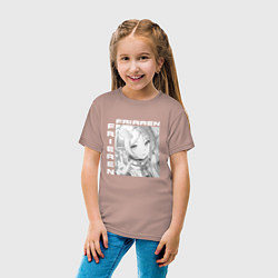 Футболка хлопковая детская Friren bw, цвет: пыльно-розовый — фото 2