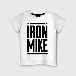 Футболка хлопковая детская Iron Mike, цвет: белый