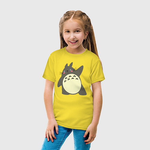Детская футболка Привет от Тоторо / Желтый – фото 4