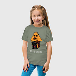 Футболка хлопковая детская Дорито Корлеоне, цвет: авокадо — фото 2