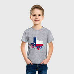 Футболка хлопковая детская Texas, цвет: меланж — фото 2