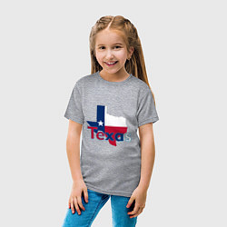 Футболка хлопковая детская Texas, цвет: меланж — фото 2
