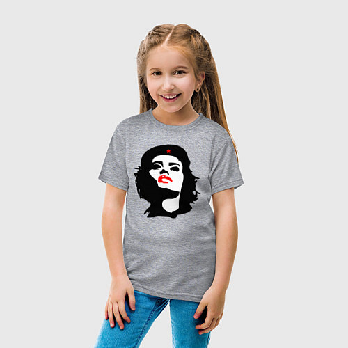 Детская футболка Revolution girl / Меланж – фото 4