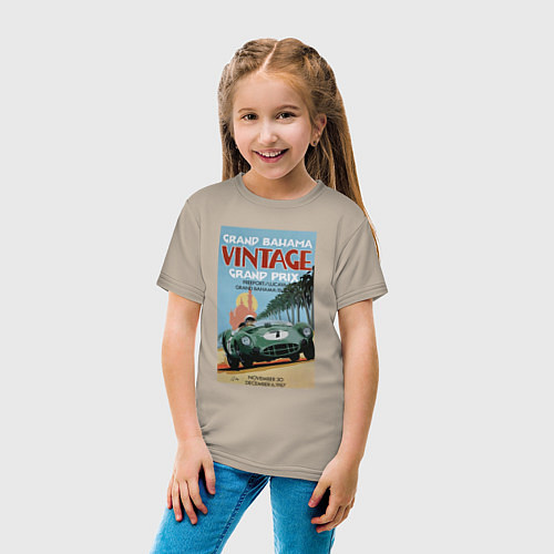 Детская футболка Grand Prix VINTAGE / Миндальный – фото 4