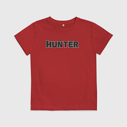 Футболка хлопковая детская Hunter, цвет: красный