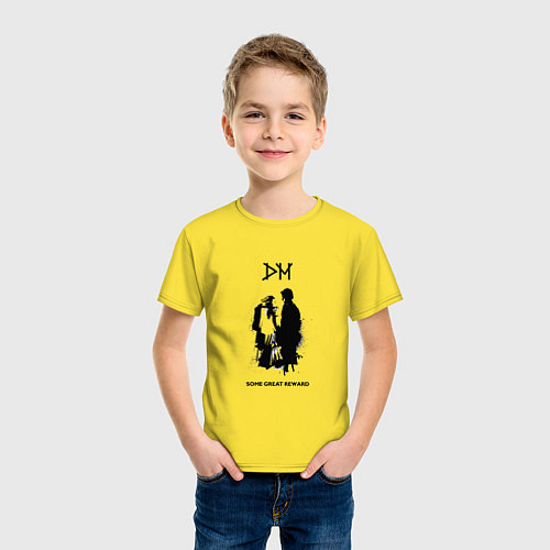 Детская футболка Depeche Mode - some great reward box / Желтый – фото 3