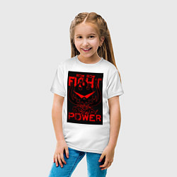 Футболка хлопковая детская Камина Гуррен Дан, цвет: белый — фото 2