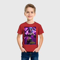 Футболка хлопковая детская League of Legends Akali Kda, цвет: красный — фото 2