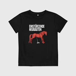 Футболка хлопковая детская Einstrzende Neubauten - Horse, цвет: черный