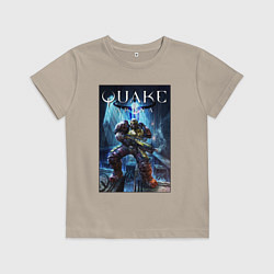 Футболка хлопковая детская Quake arena - Ranger, цвет: миндальный