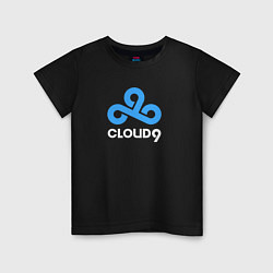 Футболка хлопковая детская Cloud9 - pattern, цвет: черный