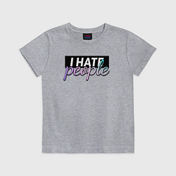 Футболка хлопковая детская Мизантроп, цвет: меланж