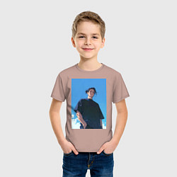 Футболка хлопковая детская Сугуру Гэто, цвет: пыльно-розовый — фото 2