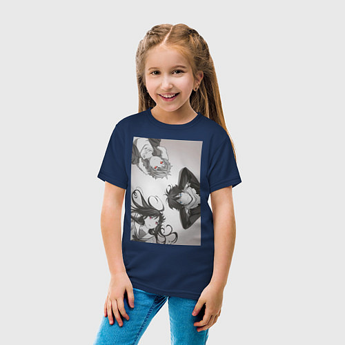 Детская футболка Бездомный бог Хиёри Ики / Тёмно-синий – фото 4