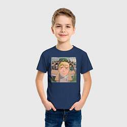 Футболка хлопковая детская Эйкити Онидзука преподаватель, цвет: тёмно-синий — фото 2