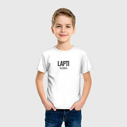 Футболка хлопковая детская Lapti, цвет: белый — фото 2