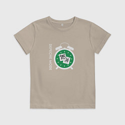 Футболка хлопковая детская Depeche Mode - Little fifteen, цвет: миндальный