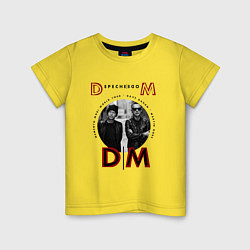 Футболка хлопковая детская Depeche Mode - Tour memento mori, цвет: желтый