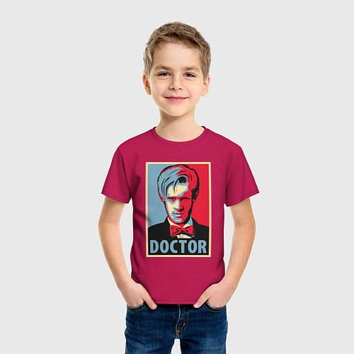 Детская футболка Doctor / Маджента – фото 3