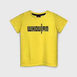 Футболка хлопковая детская Whovian movie, цвет: желтый