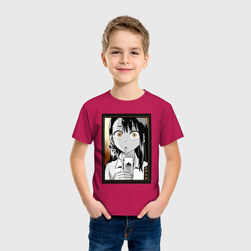 Детская футболка Не издевайся Нагаторо Хаясэ / Маджента – фото 3