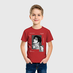 Футболка хлопковая детская Stray kids IN, цвет: красный — фото 2
