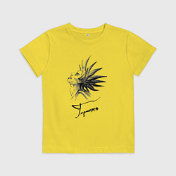 Футболка хлопковая детская Горшенёв Король и шут, цвет: желтый