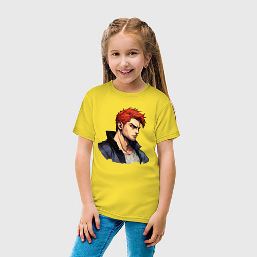 Детская футболка Красный герой / Желтый – фото 4