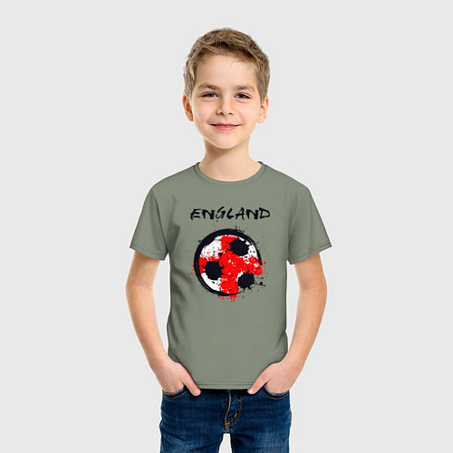 Детская футболка Football England / Авокадо – фото 3