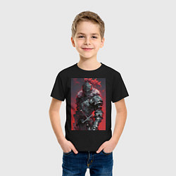 Футболка хлопковая детская Убийца гоблинов воин, цвет: черный — фото 2
