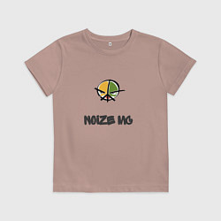 Футболка хлопковая детская Логотип Noize MC, цвет: пыльно-розовый