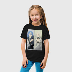 Футболка хлопковая детская Реинкарнация безработного Рокси Мигурдия Сильфиетт, цвет: черный — фото 2