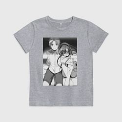 Футболка хлопковая детская Реинкарнация безработного Эрис Бореас Грейрат Руде, цвет: меланж