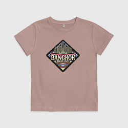 Футболка хлопковая детская Таиланд Бангкок, цвет: пыльно-розовый