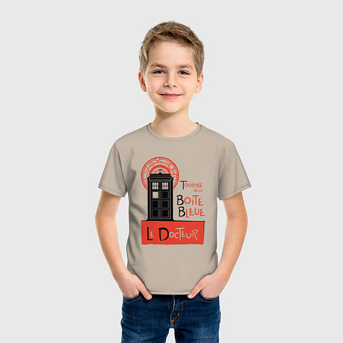 Детская футболка Le docteur / Миндальный – фото 3