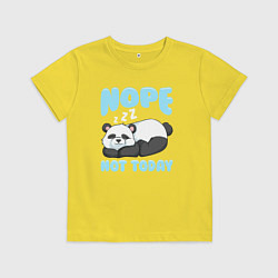 Футболка хлопковая детская Неа не сегодня, цвет: желтый