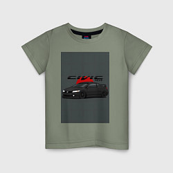 Футболка хлопковая детская Honda Civic, цвет: авокадо