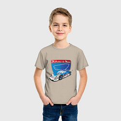 Футболка хлопковая детская 24H Le Mans, цвет: миндальный — фото 2