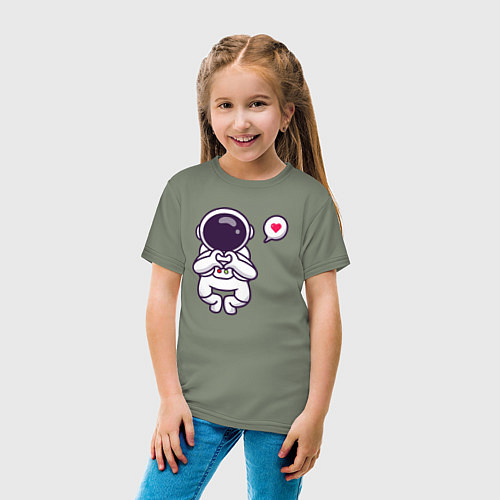 Детская футболка Astronaut love / Авокадо – фото 4