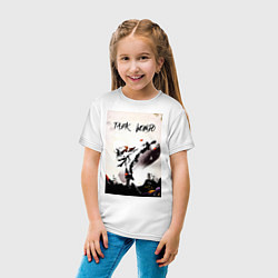 Футболка хлопковая детская Тхэквондо боец, цвет: белый — фото 2