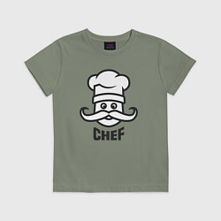 Футболка хлопковая детская Chef, цвет: авокадо