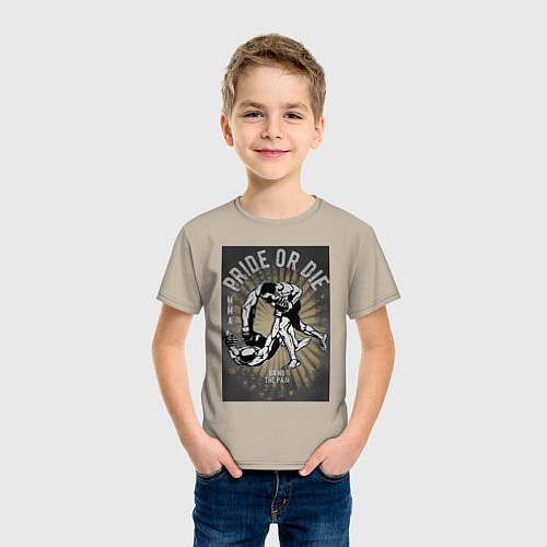 Детская футболка MMA бой / Миндальный – фото 3