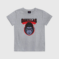 Футболка хлопковая детская Gorillas MMA, цвет: меланж