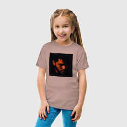 Футболка хлопковая детская The Weeknd Trilogy, цвет: пыльно-розовый — фото 2