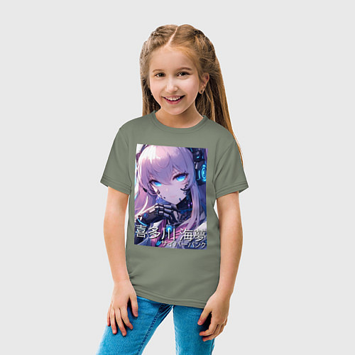 Детская футболка Marin Kitagawa cyberpunk - collaboration / Авокадо – фото 4