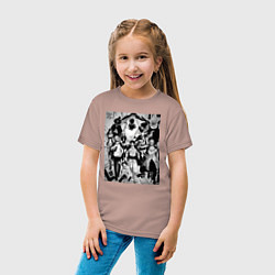 Футболка хлопковая детская Ван-Пис мугивары вано, цвет: пыльно-розовый — фото 2